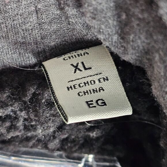 Levis Jacket XL Hooded Faux Leather Brown Sherpa Lined Full Zip Mens Double Zip - Picture 4 of 13